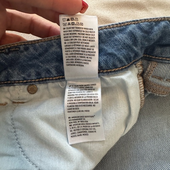 American Eagle Outfitters Dark Blue Flare Jeans - Picture 4 of 6